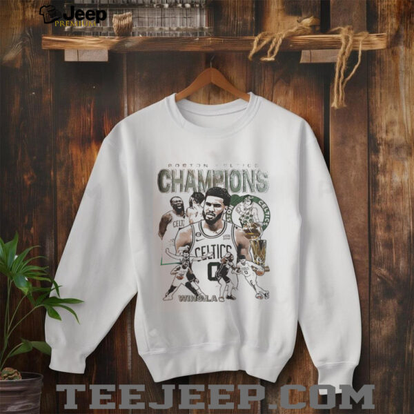 Boston Celtics 2024 NBA Champions Vintage Basketball Celebration Shirt