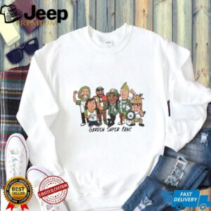 Boston Celtics Garden Super Fans Green Runs Deep T shirts0