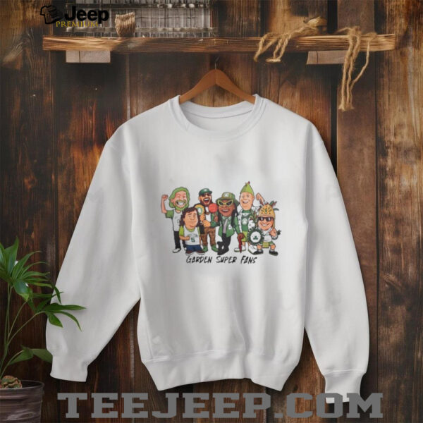 Boston Celtics Garden Super Fans Green Runs Deep T shirts