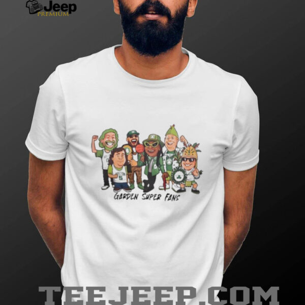 Boston Celtics Garden Super Fans Green Runs Deep T shirts