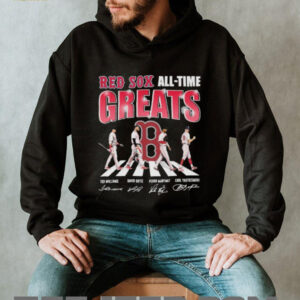 Boston Red Sox All Time Great Road Abbey Signatures T shirts