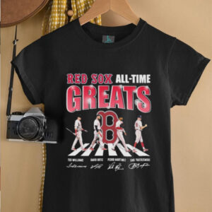 Boston Red Sox All Time Great Road Abbey Signatures T shirts2