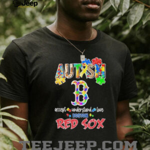 Boston Red Sox Autism Accept Understand Love 2025 shirt