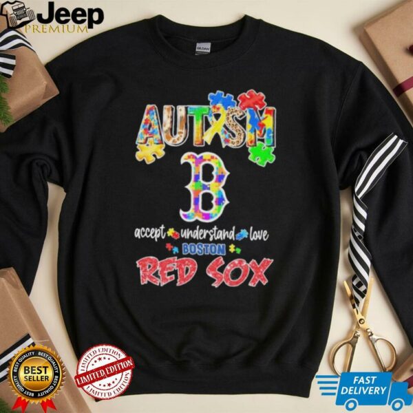Boston Red Sox Autism Accept Understand Love 2025 shirt