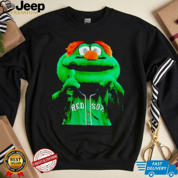 Boston Red Sox green mascot shirt