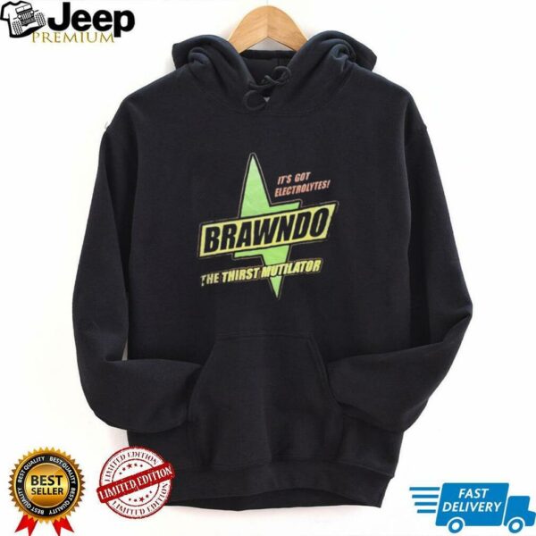 Brawndo it’s got electrolytes the thirst mutilator logo shirt