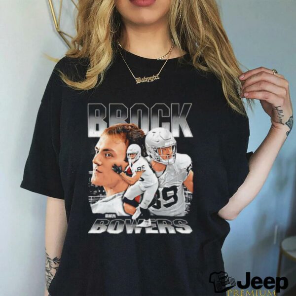 Brock Bowers Las Vegas Raiders player collage shirt