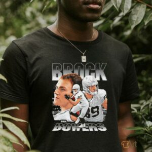 Brock Bowers Las Vegas Raiders player collage shirt2