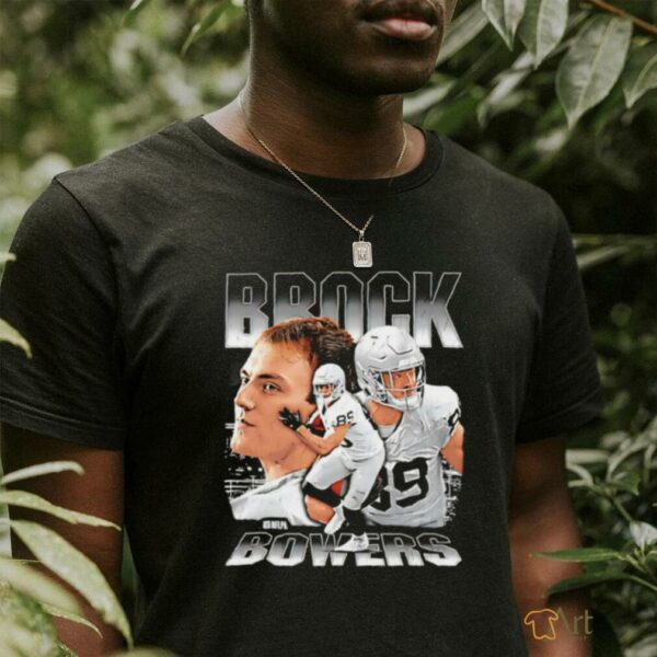 Brock Bowers Las Vegas Raiders player collage shirt
