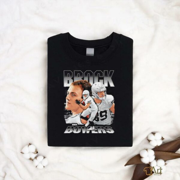 Brock Bowers Las Vegas Raiders player collage shirt