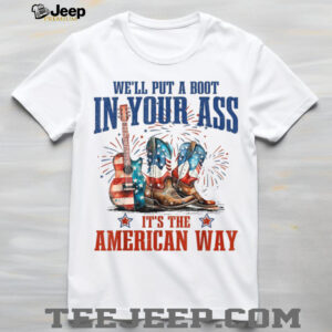 Brought To You Courtesy Of The Red, White & Blue Cowgirl T Shirt
