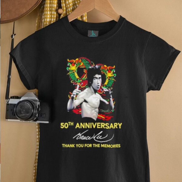 Bruce Lee The Dragon 50th anniversary thank you for the memories shirt