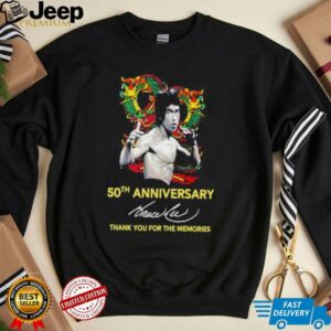 Bruce Lee The Dragon 50th anniversary thank you for the memories shirt3