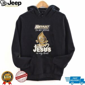 Bryant Bulldogs in my veins Jesus in my heart drop blood shirt4
