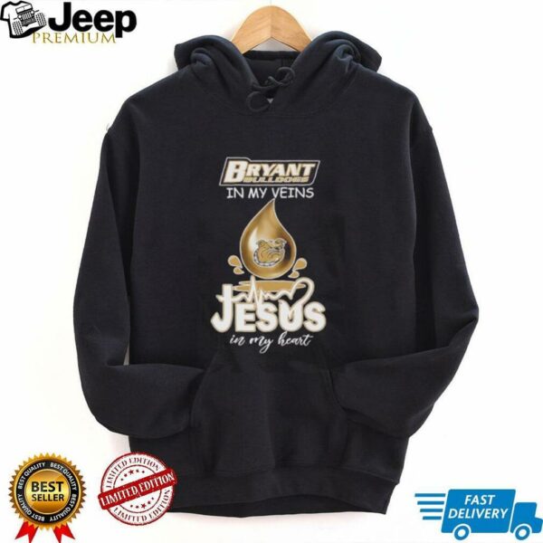 Bryant Bulldogs in my veins Jesus in my heart drop blood shirt