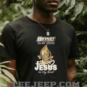 Bryant Bulldogs in my veins Jesus in my heart drop blood shirt5