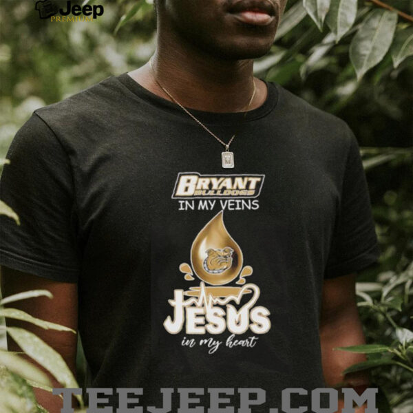 Bryant Bulldogs in my veins Jesus in my heart drop blood shirt