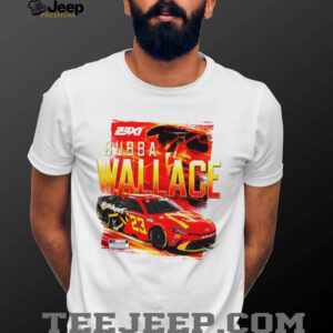 Bubba Wallace 23XI Racing White McDonalds Car shirt0