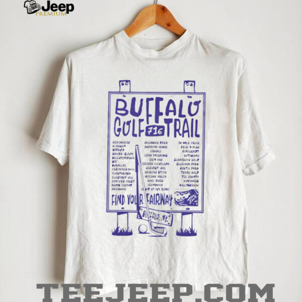 Buffalo Golf Trail ’25 find your fairway shirt