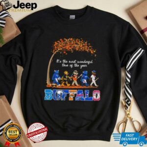Buffalo Sports Teams Mascot Abbey Road It’s The Most Wonderful Time Of The Year Shirt