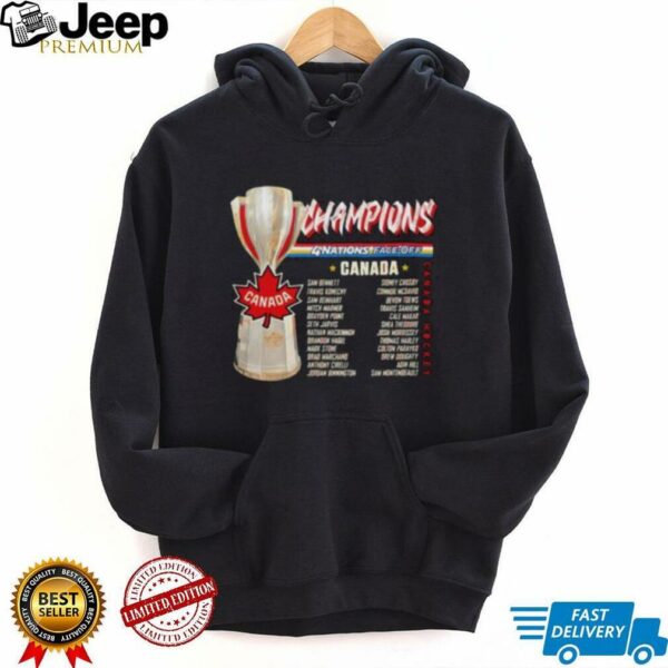 Canada Hockey Nhl 4 Nations Face Off Champions 2025 Trophy And Name Shirt