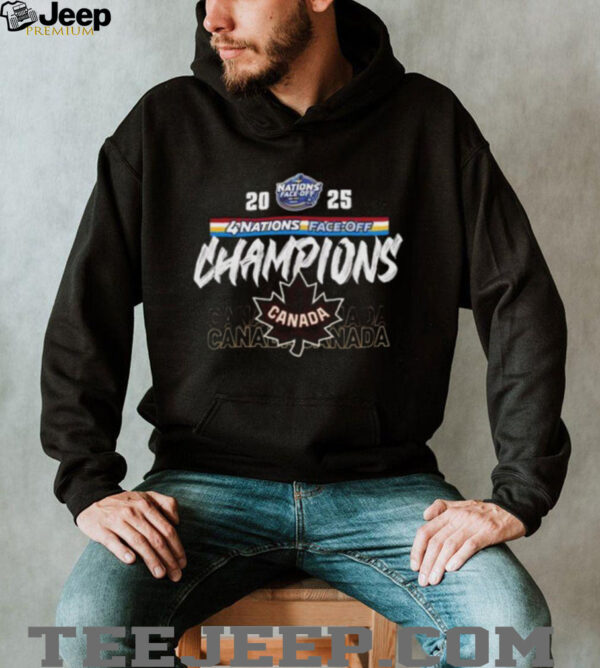 Canada Nhl 4 Nations Face Off Champions 2025 Shirt
