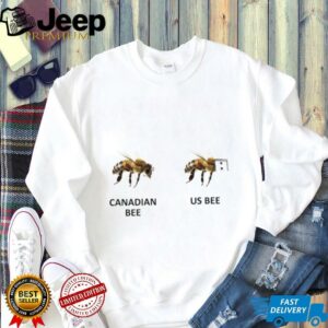 Canadian bee vs US bee shirt