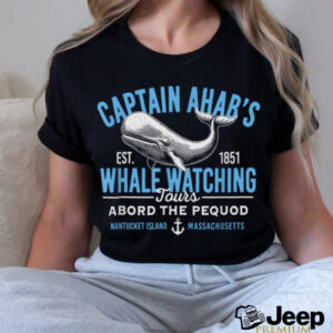 Captain Ahab’s Whale Watching Tours Nantucket Massachusetts T Shirt