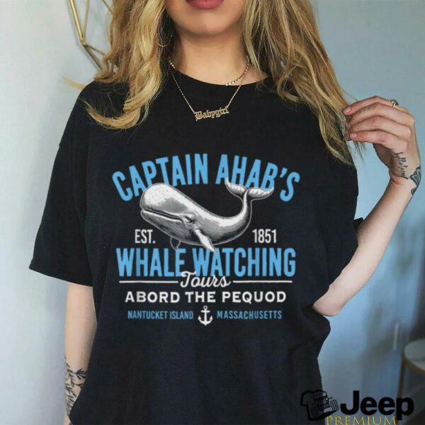 Captain Ahab’s Whale Watching Tours Nantucket Massachusetts T Shirt