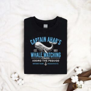 Captain Ahabs Whale Watching Tours Nantucket Massachusetts T Shirt2