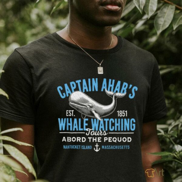 Captain Ahab’s Whale Watching Tours Nantucket Massachusetts T Shirt