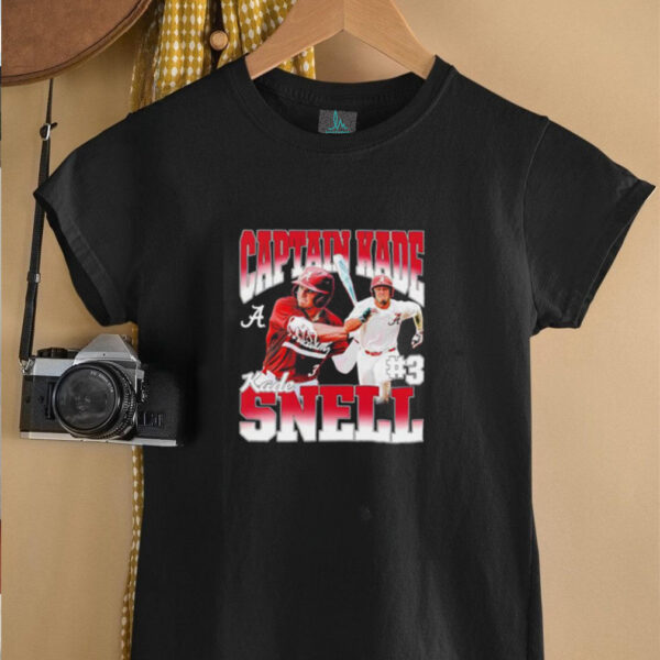 Captain Kade Kade Snell Alabama Crimson Tide Baseball shirt