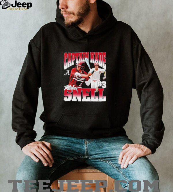 Captain Kade Kade Snell Alabama Crimson Tide Baseball shirt