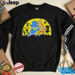 Captain crunch and count chocula brawling on this shirt