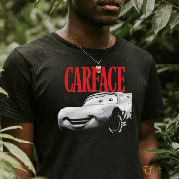 Carface Lightning Mcqueen t shirt black