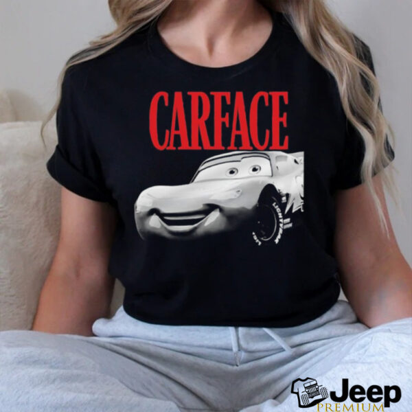 Carface Lightning Mcqueen t shirt black