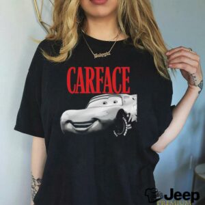 Carface Lightning Mcqueen t shirt black3