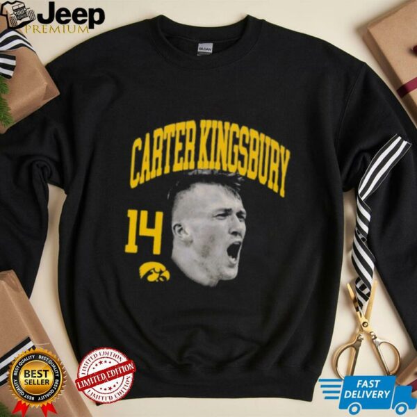 Carter Kingsbury Iowa basketball big head shirt