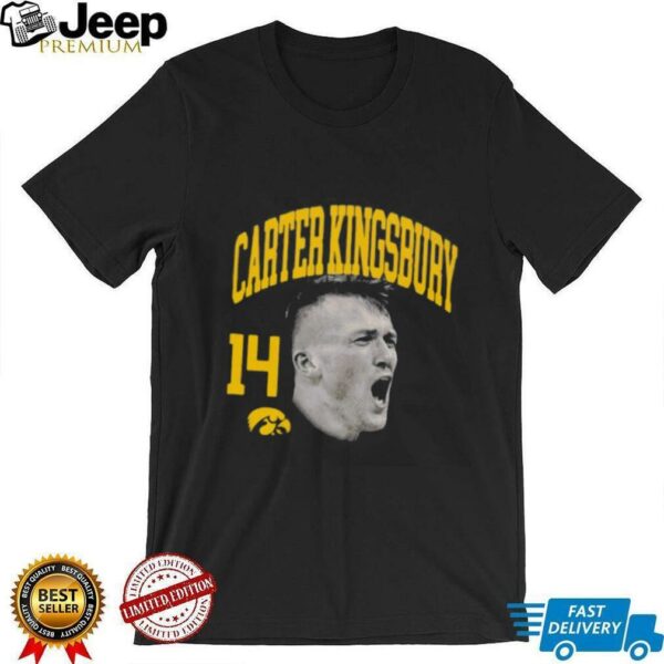 Carter Kingsbury Iowa basketball big head shirt