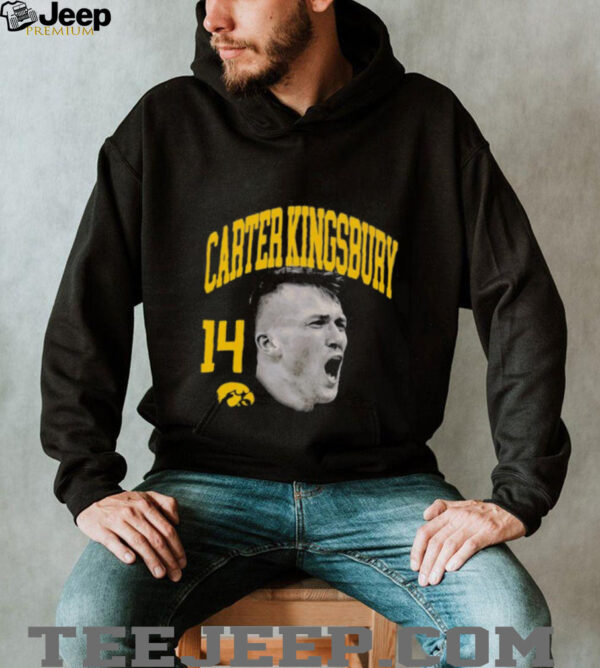 Carter Kingsbury Iowa basketball big head shirt