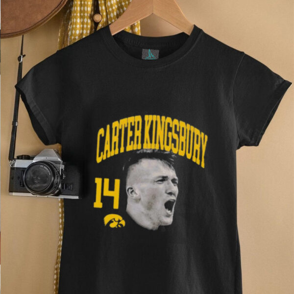 Carter Kingsbury Iowa basketball big head shirt