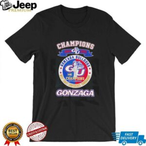 Champions 2024 2025 West Coast Conference Tournament Gonzaga Bulldogs shirt2