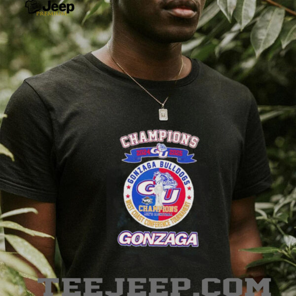 Champions 2024 2025 West Coast Conference Tournament Gonzaga Bulldogs shirt
