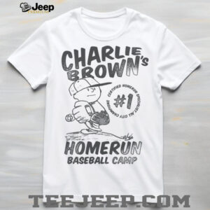 Charlie Brown Homerun Baseball Camp Shirt