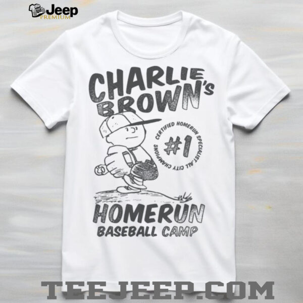 Charlie Brown Homerun Baseball Camp Shirt