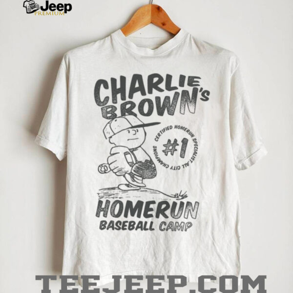 Charlie Brown Homerun Baseball Camp Shirt