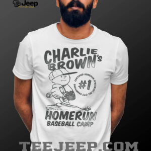 Charlie Brown Homerun Baseball Camp Shirt