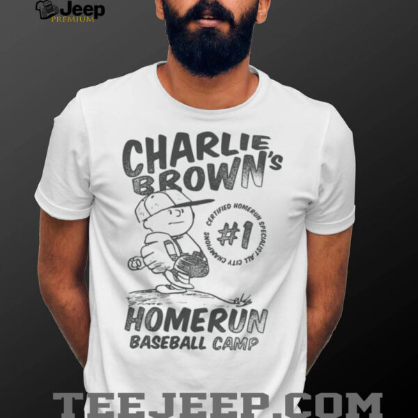 Charlie Brown Homerun Baseball Camp Shirt