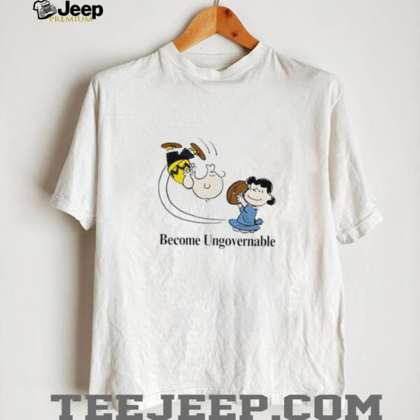Charlie Brown and Lucy van Pelt Become Ungovernable Football shirt