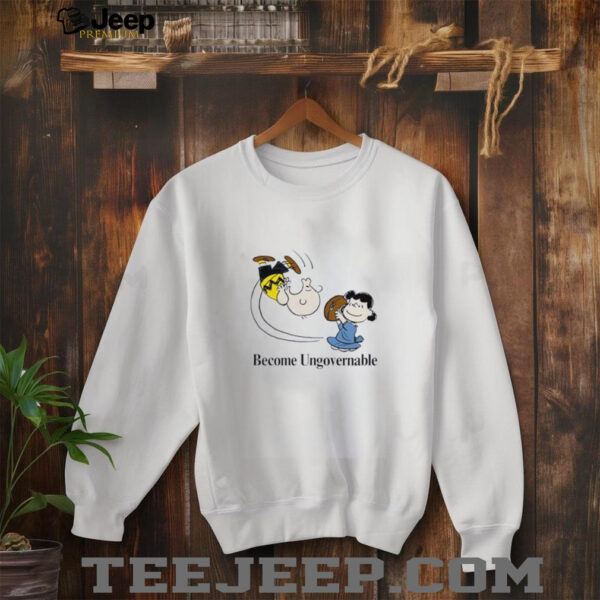 Charlie Brown and Lucy van Pelt Become Ungovernable Football shirt